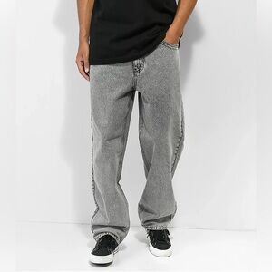 Empyre Loose Fit Scramble Grey Skate Jeans 30